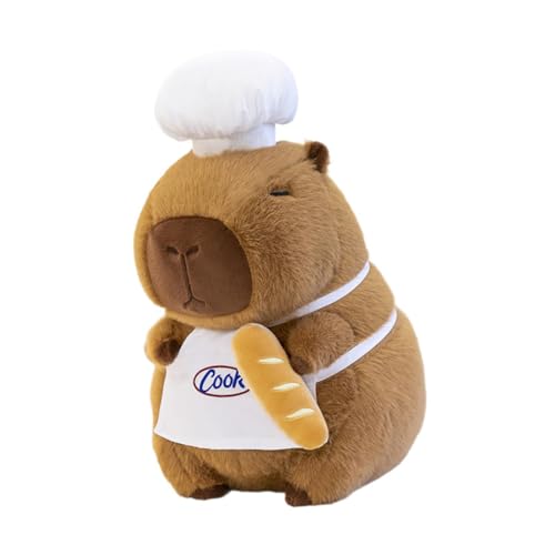 Colcolo Capybara gefüllt Tier Spielzeug Capybara Plüsch Spielzeug Plüsch Spielzeugkissen Cartoon Mädchen Geschenk Kinder Home Dekoration Capybara Plushie, Kochset von Colcolo