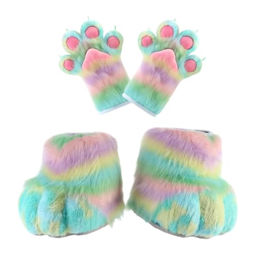 Colcolo Cosplay-Klauenhandschuhe mit Fursuit-Füßen, Rollenspiel-Cosplay-Kostüm für Auftritte Colcolo Cosplay-Klauenhandschuhe mit Fursuit-Füßen, Rollenspiel-Cosplay-Kostüm für Auftritte von Colcolo