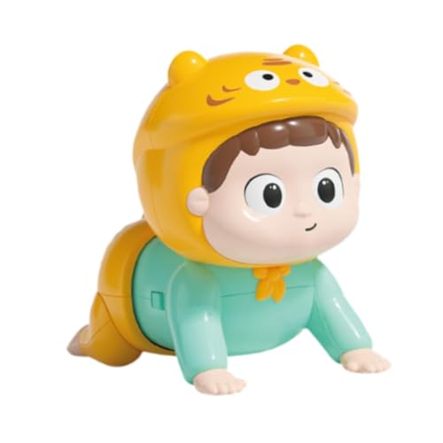 Colcolo Crawling Dolls Spielzeug sensorische musikalische Spielzeugentwicklung Bildung Babymusikspielzeug für Säuglinge Jungen Kinder, Blauer Tiger von Colcolo