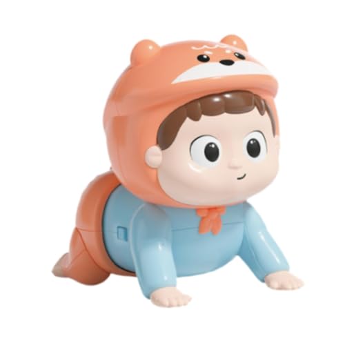 Colcolo Crawling Dolls Spielzeug sensorische musikalische Spielzeugentwicklung Bildung Babymusikspielzeug für Säuglinge Jungen Kinder, Rosa Fuchs von Colcolo