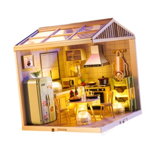 Colcolo DIY Miniature Dollhouse Kit handgefertigt winzig, Mini -küche von Colcolo