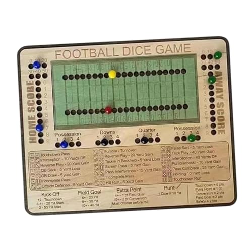 Colcolo Das Brettspiel des Fußball Würfelspiels umfasst das Board, Marble und Dices Entertainment Tabletop Game für Fußballfans Freund Travel von Colcolo