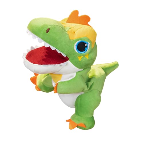 Colcolo Dinosaurier-Handpuppe, Tier-Plüschtier, Lernspielzeug, Spiel, Cartoon-Requisite, Tier-Handpuppe für Kinder, Mädchen, Vorschulgeschenke, Grün von Colcolo