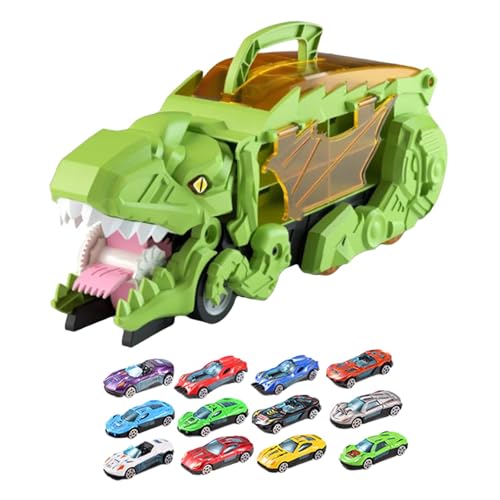 Colcolo Dinosaurier-Spielzeug, fressende Autos, Dinosaurier, Schlucklaster, Geschenk-Spielzeug, kreative Dinosaurier-Figur, Spielzeug für Kinder ab 3 Jahren, GRÜN von Colcolo