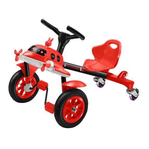 Colcolo Elektrisches Drifting Go Kart Drifting Auto Bunte Lichter Praktische Musik Elektrisch Go Kart Scooter für Kinder für 8-12 Jahre alt, Rot von Colcolo