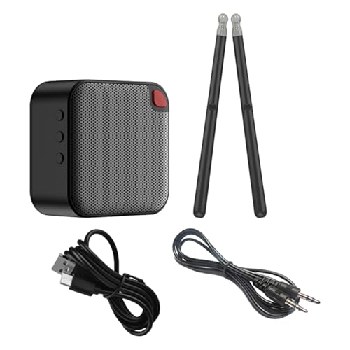 Colcolo Elektrisches Schlagzeug mit Lautsprecher, kompakter Schlagzeuger, Air Drum Sticks, elektronische Drumsticks für Street Camping, Spielen, Colcolo Elektrisches Schlagzeug mit Lautsprecher, kompakter Schlagzeuger, Air Drum Sticks, elektronische Drumsticks für Street Camping, Spielen, von Colcolo