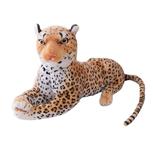 Colcolo Gefleckter Leopard Plüschtier Plüschpuppe Schlafkissen Gefülltes PLüSCH Stofftier Kuscheltiere Spielzeug für Kamin Sofa Kinder Geschenk Wohnkultur, Leopardenmuster, 50CM von Colcolo