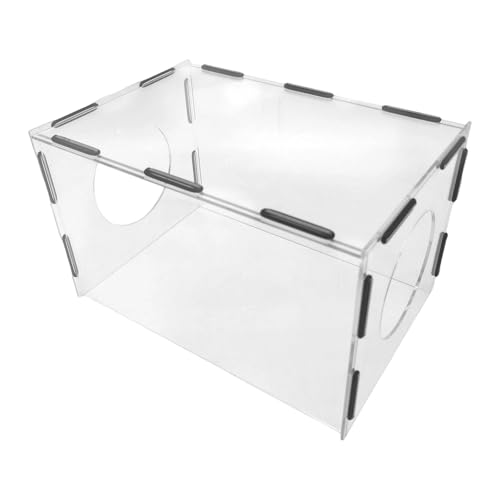 Colcolo Geschlossene Schleifstaubbox, staubdichter Käfig, tragbare, geschlossene, transparente, staubdichte Haubenabdeckung aus Acryl zum Polieren, 35cmx25cmx25cm Colcolo Geschlossene Schleifstaubbox, staubdichter Käfig, tragbare, geschlossene, transparente, staubdichte Haubenabdeckung aus Acryl zum Polieren, 35cmx25cmx25cm von Colcolo