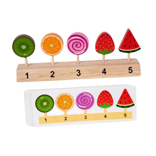 Colcolo Holz-Eiscreme-Spielzeug, Rollenspiel, Bildungsspielzeug, Küchenspielset, Zubehör, realistisches Essensspielzeug-Set für Mädchen und Jungen im, B von Colcolo