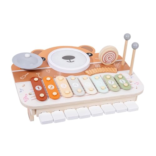 Colcolo Holz Xylophon Klavierspielzeug Bildung frühes Lernen interaktiver Musik Percussion Instruments Musikspielzeug für 18 Monate+ von Colcolo