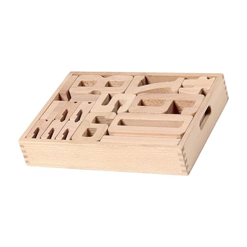 Colcolo Holzbausteine, Montessori-Spielzeug, Zahlen 1–10, Holzblöcke, Lernaktivitäten für Jungen und Mädchen im Alter von 2–8 Jahren, Geschenke für von Colcolo