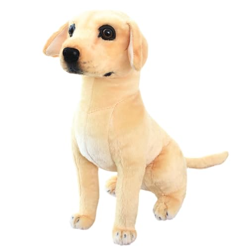 Colcolo Hund Simulation Spielzeug Stofftier Hund Modell Dekorative Stehende Lebensechte Hund Statue für Kinder Geburtstag Weihnachten Geschenk Dekor, 40cmx31cm von Colcolo