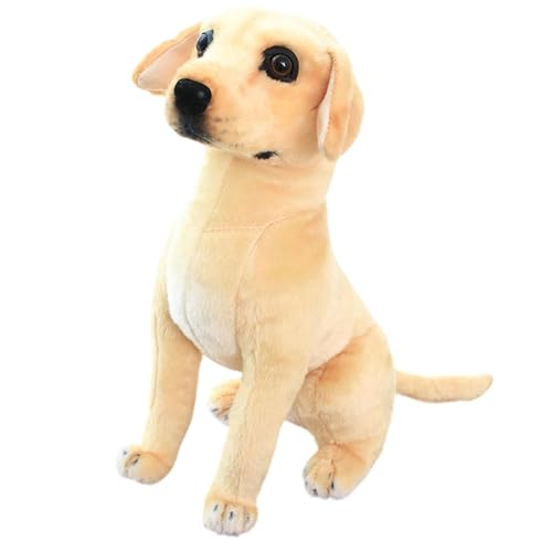 Colcolo Hund Simulation Spielzeug Stofftier Hund Modell Dekorative Stehende Lebensechte Hund Statue für Kinder Geburtstag Weihnachten Geschenk Dekor, 50cmx35cm von Colcolo