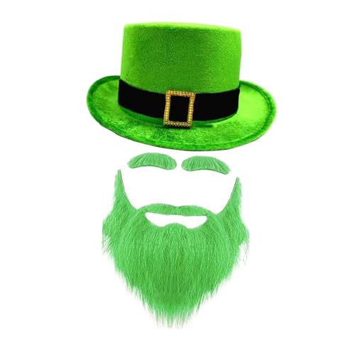 Colcolo Hut zum St. Patrick's Day, Kostüm-Zubehör, Geschenk für Partys, Karneval, Verkleidung, Schwarz Grün von Colcolo