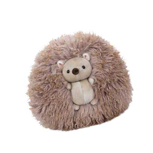 Colcolo Igel ausgestopftes Tier, Hedgehog -Wurfspielzeug, süße 16 '' Dekorative Plüschspielzeugpuppe, Tiermodell für Jungen Mädchen Teenager Geschenk, Braun von Colcolo