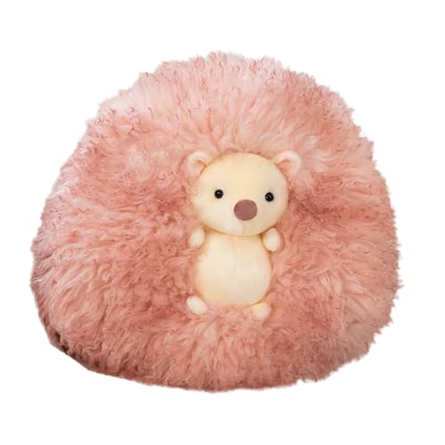 Colcolo Igel ausgestopftes Tier, Hedgehog -Wurfspielzeug, süße 16 '' Dekorative Plüschspielzeugpuppe, Tiermodell für Jungen Mädchen Teenager Geschenk, Rosa von Colcolo