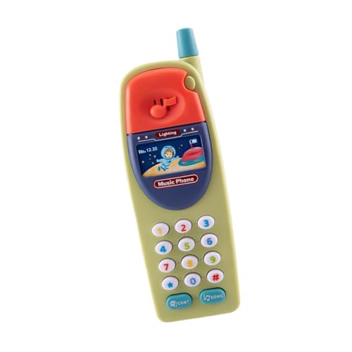 Colcolo Interaktives Baby-Telefon-Spielzeug, Baby-Telefon-Spielzeug, gefälschtes Kindertelefon, musikalische Babygeräusche, Spielzeug für Jungen und Mädchen, GrÜn von Colcolo