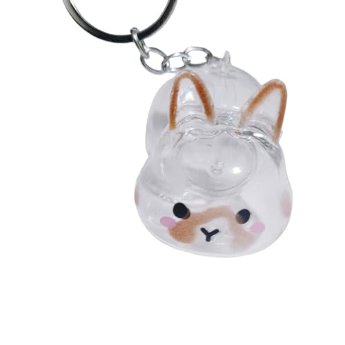 Colcolo Kaninchen-Schlüsselanhänger, Tierhaar-Sammler-Schlüsselanhänger, tragbar, einzigartig, Mehrzweck-Geschenk für Kaninchenliebhaber, Style A Colcolo Kaninchen-Schlüsselanhänger, Tierhaar-Sammler-Schlüsselanhänger, tragbar, einzigartig, Mehrzweck-Geschenk für Kaninchenliebhaber, Style A von Colcolo