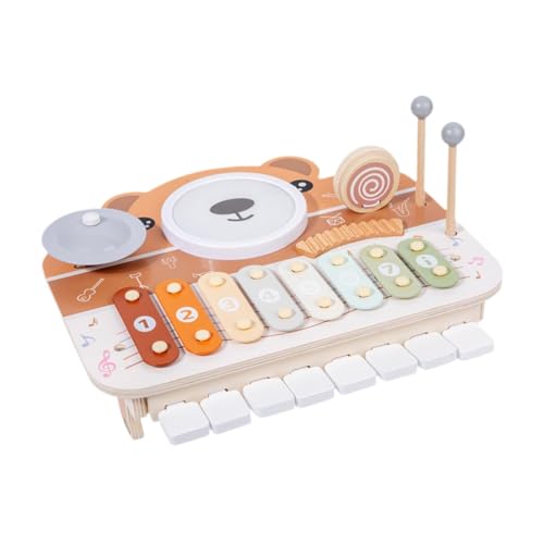 Colcolo Kids Drum Set Music Sensory Toy Multifunktion interaktiver Spiele Motorkenntnisse Musikinstrument Spielzeug für 3 4 5 6 Jahre alt von Colcolo