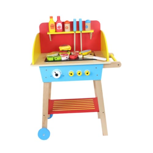 Colcolo Kinder Spielzeug Set Spielküche Zubehör Frühes Lernen Barbecue Grill Spielzeug Realistische Küchenspielgeräte für Kleinkinder von Colcolo