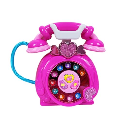 Colcolo Kinder Telefon Spielzeug Baby Telefon Spielzeug Frühe Bildung Hand Auge Koordination Pretend Telefon Spielzeug Prinzessin Telefon für Junge Mädchen von Colcolo