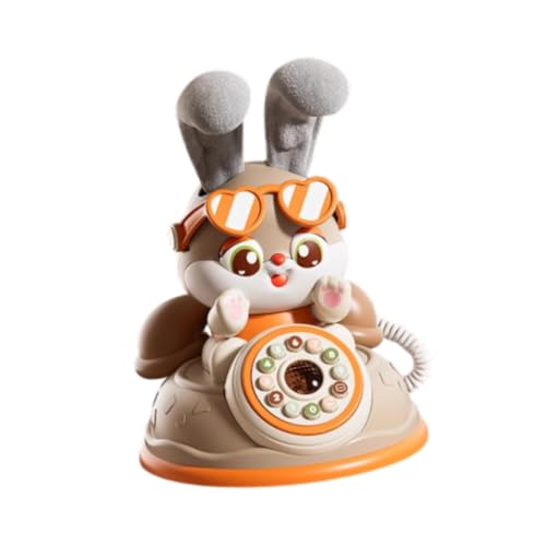 Colcolo Kinder Telefon Spielzeug Rotary tun Telefon Musik Leuchtend frühes Bildungsspiel Kinder Musical Toy für Kleinkinder im Alter von 3+ von Colcolo