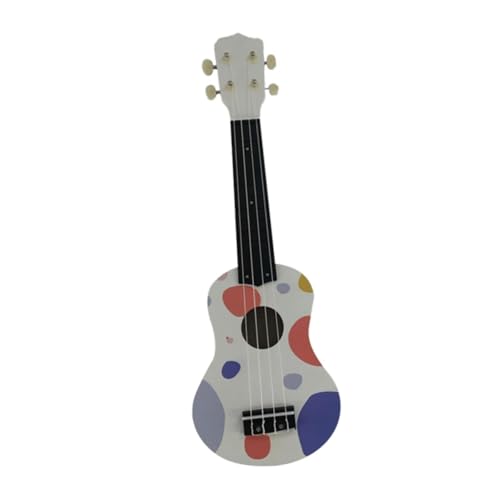 Colcolo Kinder-Ukulele, Gitarrenspielzeug, Musikinstrument, 21 Zoll, Vorschulisches Lernen, kleine Gitarre, Gitarre, Musikspielzeug für Kleinkinder , Weiß von Colcolo