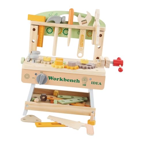 Colcolo Kinder Werkzeug Bank Werkbank Spielset Kreatives Rollenspiel Spiel Baubank Spielzeug für Mädchen Jungen Kinder Geburtstags Geschenke von Colcolo