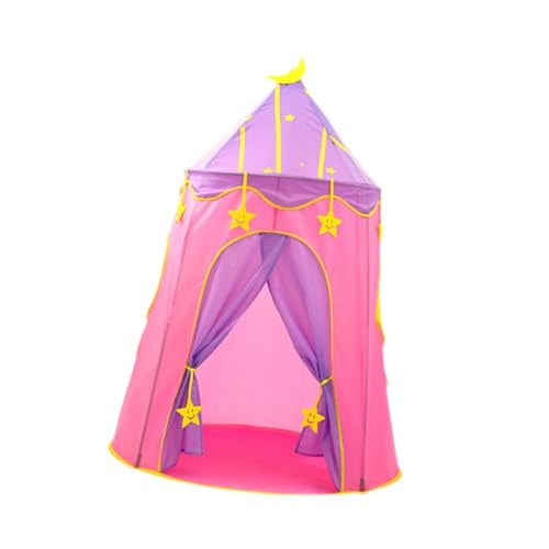 Colcolo Kinderzelt Kinderburg Spielzelt Geschenk Faltbares Tipi Spielhaus Prinzessin für Grillabende Indoor und Outdoor Spiele, Rosa von Colcolo