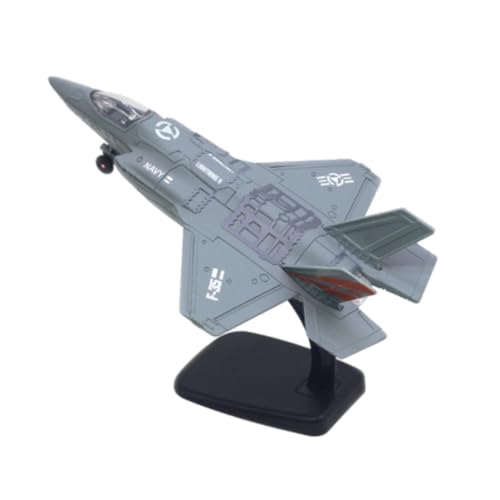 Colcolo Legierung Kampfjet Modell 1/72 Simulation Sammlerstück Kampfjet Display Jungen Legierung Flugzeuge für Andenken Junge Spielzeug, Grau von Colcolo