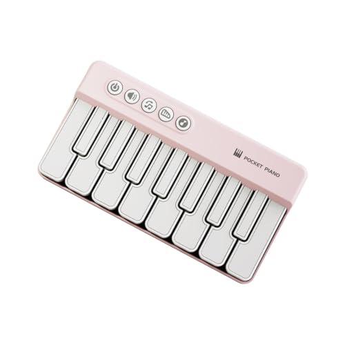 Colcolo Leichtes Taschenklavier, elektronische Klaviere, multifunktionales Baby-Klavierspielzeug, musikalisches Taschenklavierspielzeug für Ostern, , Rosa von Colcolo