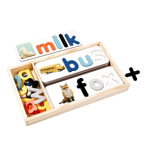 Colcolo -Lernspielzeug zum Buchstabieren von Buchstaben, Buchstabierspiel, Lernspielzeug für Kleinkinder, Puzzlespielzeug für über 3–8 Jahre Colcolo -Lernspielzeug zum Buchstabieren von Buchstaben, Buchstabierspiel, Lernspielzeug für Kleinkinder, Puzzlespielzeug für über 3–8 Jahre von Colcolo