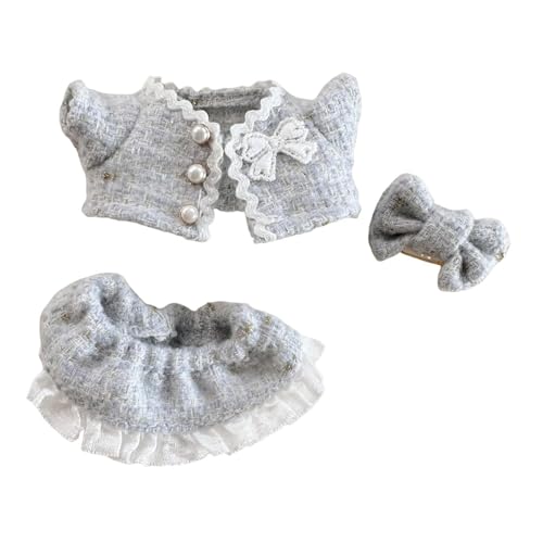 Colcolo Mädchen Puppenkleidung Rock Set Kostüme für Kinder Geburtstagsgeschenk Bequeme Anhänger Puppen Outfits Puppenkleidung für 6,69 Zoll Puppe, Blau von Colcolo