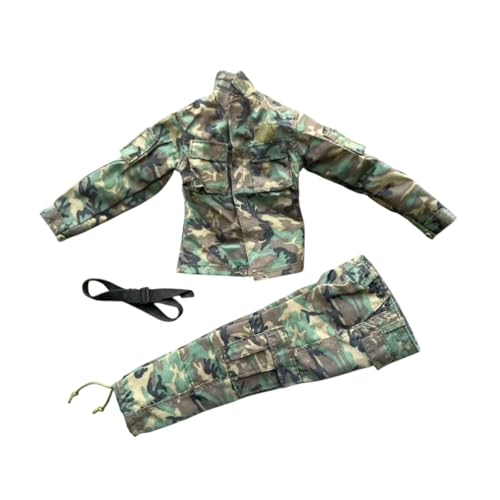 Colcolo Männlicher Uniformanzug im Maßstab 1:6, vollständiger Anzug, Dekoration, stilvolle Accessoires, Puppenkleidung, Outfit, Kostüm für 30,5 cm große von Colcolo