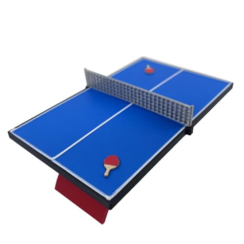 Colcolo Maßstab 1:12 Miniatur Tischtennisplatte Modell Desktop Ornament Handwerk Puppenhaus Zubehör Sammlerstücke Colcolo Maßstab 1:12 Miniatur Tischtennisplatte Modell Desktop Ornament Handwerk Puppenhaus Zubehör Sammlerstücke von Colcolo