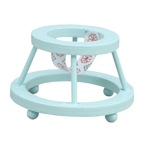 Colcolo Maßstab 1:12 Puppenhaus Möbel Baby Zimmer Puppe Mini Puppe Kinderwagen Prop für Geburtstag Geschenk, Blau von Colcolo