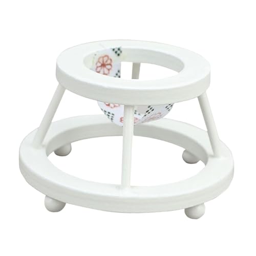 Colcolo Maßstab 1:12 Puppenhaus Möbel Baby Zimmer Puppe Mini Puppe Kinderwagen Prop für Geburtstag Geschenk, Weiß von Colcolo