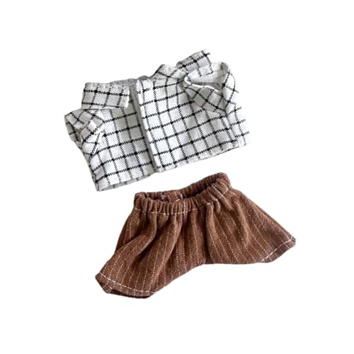 Colcolo Mini 6 Zoll Puppenkleidung,Puppenhosen Outfits,Bequem,Puppenaccessoires,Kleidung Anzieh Puppenkleidung für Anhängerpuppe, Schwarz, 2 StÜck von Colcolo