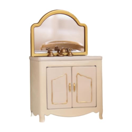 Colcolo Mini-Badezimmerschrank mit Waschbecken, Rollenspielspielzeug für 1/12 Puppen, Spielset, dekorative Badezimmermöbel, Puppenhauszubehör Colcolo Mini-Badezimmerschrank mit Waschbecken, Rollenspielspielzeug für 1/12 Puppen, Spielset, dekorative Badezimmermöbel, Puppenhauszubehör von Colcolo