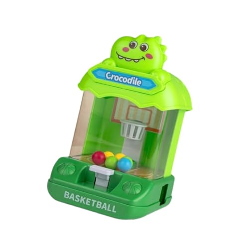 Colcolo Mini-Basketballspiel, Rollenspiel-Spielzeug für Kinder, Mini-Arcade-Spielzeug, Handheld-Basketballspielautomat, interaktives Familienspielzeug, GrÜn von Colcolo