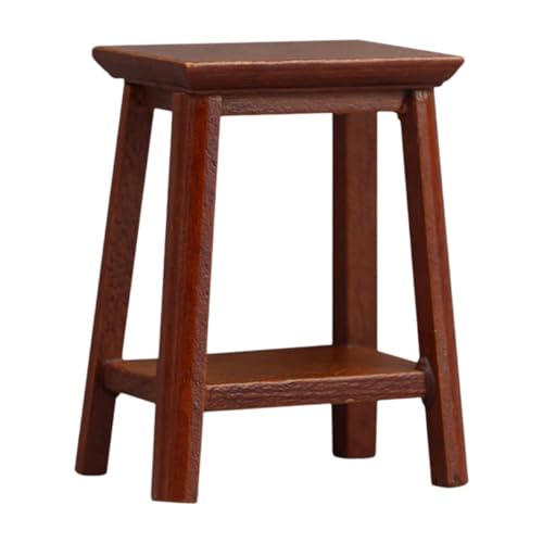 Colcolo Mini-Hocker aus für Puppenhäuser, kleines Stuhlmodell, 1/12, robuste Puppenhausmöbel für Puppenhaus-Dekoration Colcolo Mini-Hocker aus für Puppenhäuser, kleines Stuhlmodell, 1/12, robuste Puppenhausmöbel für Puppenhaus-Dekoration von Colcolo