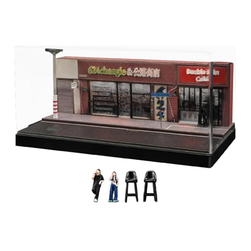 Colcolo Modell im Maßstab 1/64, Convenience Store, Schaukasten, Mikrolandschaftsdekor, Ornament mit Lichtern, Szenen, Parkplatz Colcolo Modell im Maßstab 1/64, Convenience Store, Schaukasten, Mikrolandschaftsdekor, Ornament mit Lichtern, Szenen, Parkplatz von Colcolo