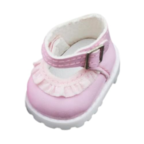 Colcolo Modepuppen-Schuhe, Miniatur-Spielzeug, Kostüm-Zubehör für 15–17 cm große Puppen, Verkleidung, Rosa von Colcolo