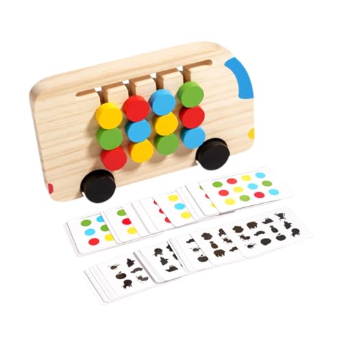 Colcolo Montessori-Spielzeug, Matching-Puzzle, Farb-Match-Schiebe-Puzzle, Form-Matching, Gehirntrainingsspielzeug für Kinder, Puzzle, Gedächtnisschach, von Colcolo