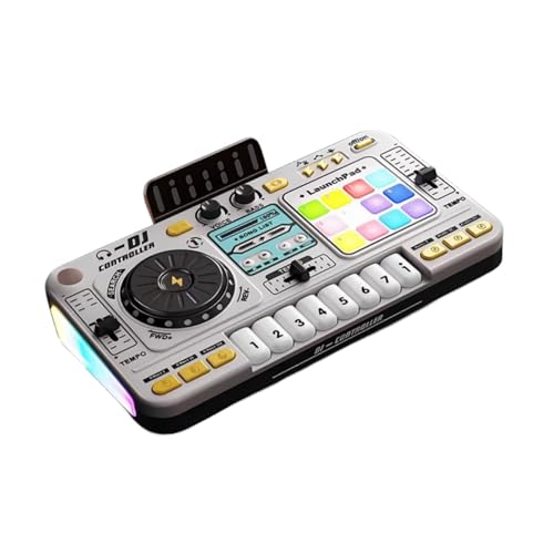 Colcolo Musical DJ Set für Kids Party Mixer Kratzer -Sound -Effekt Interaktive Kinder DJ Controller Musical Instrument Spielzeug, Style A von Colcolo