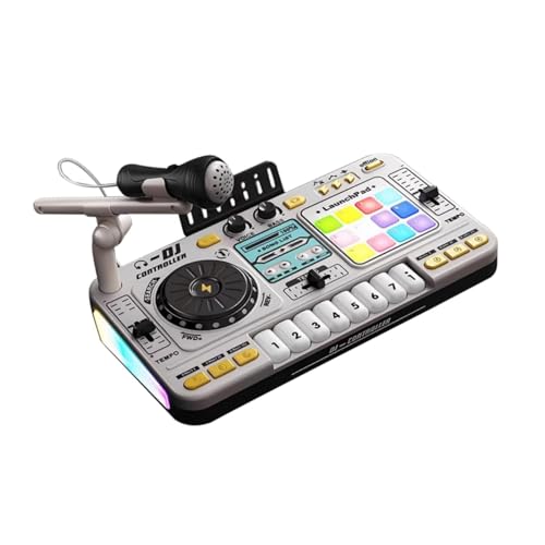 Colcolo Musical DJ Set für Kids Party Mixer Kratzer -Sound -Effekt Interaktive Kinder DJ Controller Musical Instrument Spielzeug , Style B von Colcolo