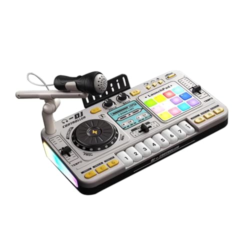 Colcolo Musical DJ Set für Kids Party Mixer Kratzer -Sound -Effekt Interaktive Kinder DJ Controller Musical Instrument Spielzeug, Style C von Colcolo