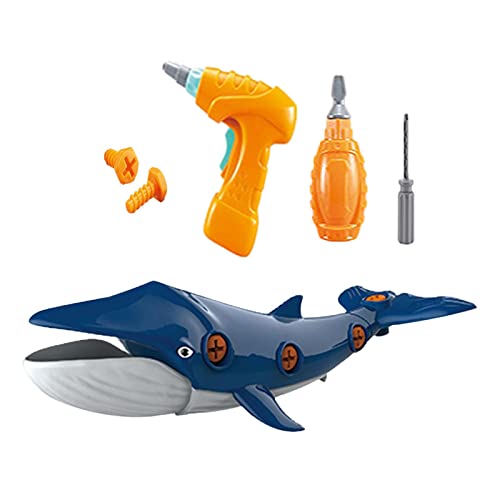 Colcolo Ozean-Meerestiere Spielzeug Figuren Desktop-Dekoration Lernspielzeug Unterwasser-Spielset 3D Schraube zusammengebautes Meeresleben für, Beluga Colcolo Ozean-Meerestiere Spielzeug Figuren Desktop-Dekoration Lernspielzeug Unterwasser-Spielset 3D Schraube zusammengebautes Meeresleben für, Beluga von Colcolo