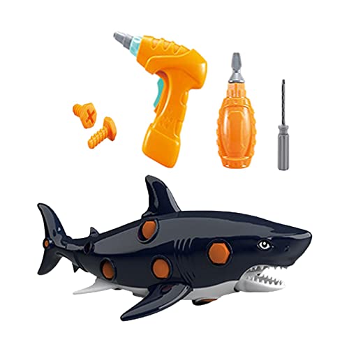 Colcolo Ozean-Meerestiere Spielzeug Figuren Desktop-Dekoration Lernspielzeug Unterwasser-Spielset 3D Schraube zusammengebautes Meeresleben für, Hai Colcolo Ozean-Meerestiere Spielzeug Figuren Desktop-Dekoration Lernspielzeug Unterwasser-Spielset 3D Schraube zusammengebautes Meeresleben für, Hai von Colcolo