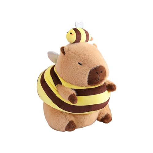 Colcolo Plüsch-Capybara-Figur, Raumdekoration, einzigartige Schlafzimmer-Capybara-Puppe, gefülltes Capybara-Spielzeug für Geschenke, Teenager und Erwachsene, Biene von Colcolo